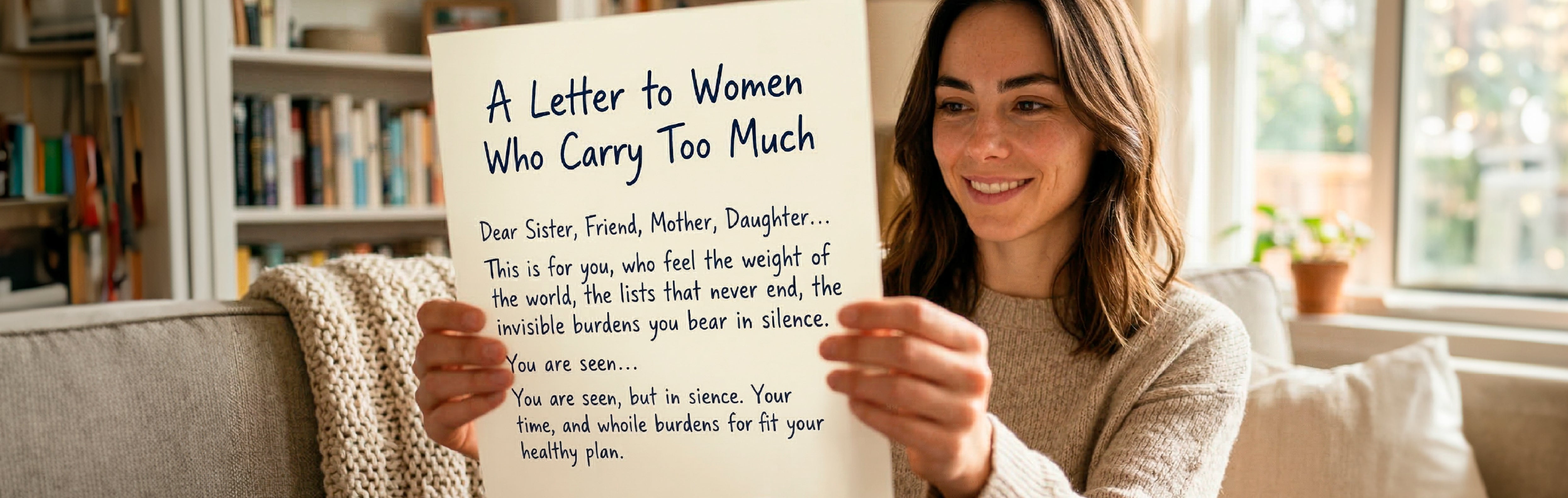 A Letter to Women Who Carry Too Much